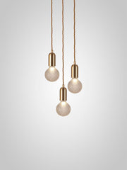 Crystal Bulb Chandelier 3 Piece